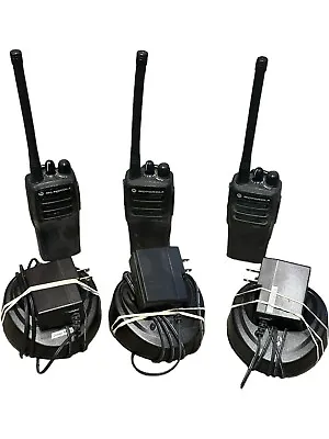 (3) Motorola CP200d VHF Analog 136-174 MHz 16 Channel DMR Capable Radio • $505