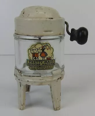 Vintage Marx Toy Pretty Maid Washing Machine - Metal & Glass • $99