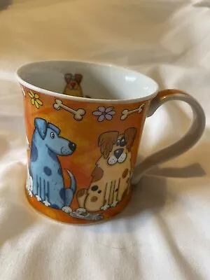 Dunoon  Farmyard  Dog  Coffee Mug Designed By Jane Brookshaw Rare Wacky Bright • £14.99