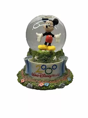 Walt Disney World 2000 Souvenir Mickey Mouse Miniature Snow Globe Park Exclusive • $14.93