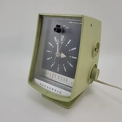 Panasonic Green RC-1089 Alarm Clock AM Radio Mid Century Modern Space • $34.95