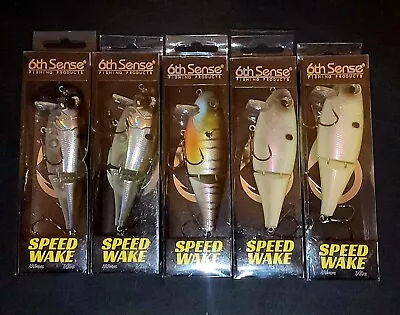 ❗️LOT OF 5❗️6th SENSE SPEED WAKE 100 LURES Bass Pike Walleye Trout Musky 3.9    • $35.90