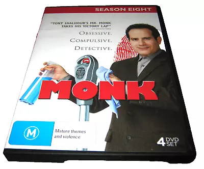 Monk - Season 8 - VGC - DVD - R4 • $12.82