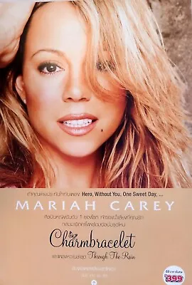 MARIAH CAREY  CHARMBRACELET  THAILAND PROMO POSTER - Cover &Thai/English Writing • $30.30