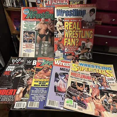 Vintage Pro Wrestling Magazine Lot Of 7 WWE NWA WCW ECW AEW WWF AWA ROH • $9.99