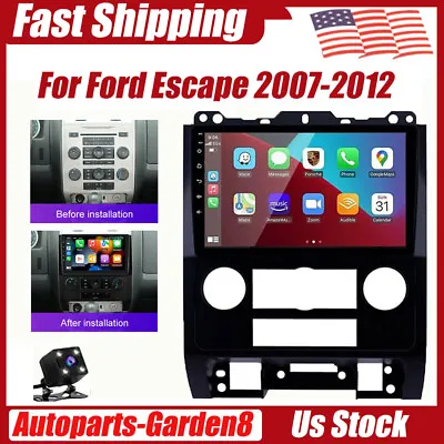 Android 12 Car GPS Navi Apple Carplay Stereo Radio For Ford Escape 2007-2012 USA • $169