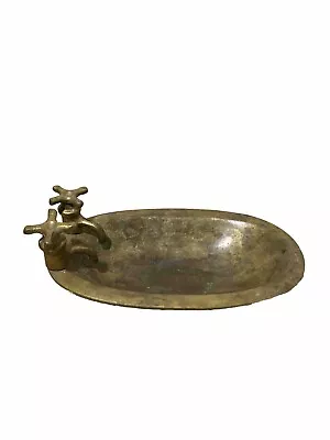 Vintage Solid Brass Bath Tub Soap Dish  • $22.50