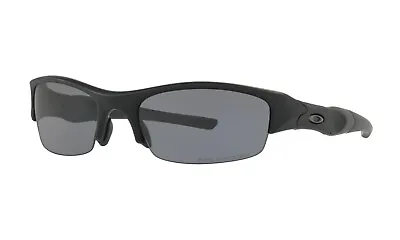 Oakley SI FLAK JACKET POLARIZED Sunglasses 11-434 Matte Black Frame W/ Grey Lens • $119.99