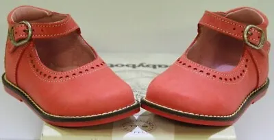 Babybotte *silya*  Watermelon Pink Girls Childs Leather Shoes Size Uk 7 Jr Eu 24 • £12