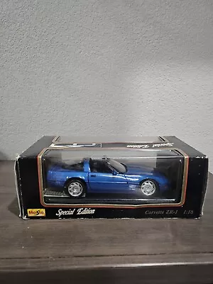 Maisto Corvette Convertible 1998 Blue 1:18 Special Edition Diecast Model Car • $25