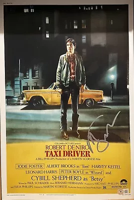 MARTIN SCORSESE SIGNED AUTOGRAPHED 12x18 TAXI DRIVER POSTER BECKETT BJ21342 COA • $599.99