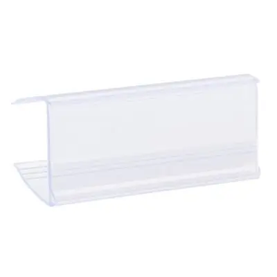 £14.71 • Buy Label Holder 60x28mm Clip-on Shelf Clear Blue Plastic For Wire Shelving, 25pcs