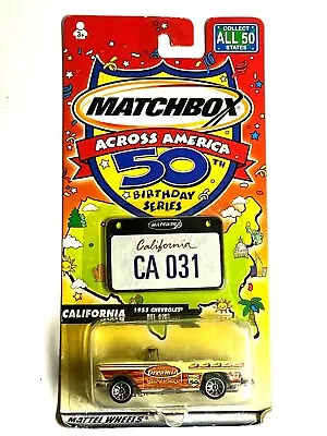 2001 Matchbox 55 Chevrolet Bel Air Across America 50th Birthday California • $11.88