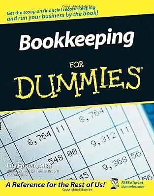 Bookkeeping For Dummies (US Edition) Epstein Lita Used; Good Book • £7.37