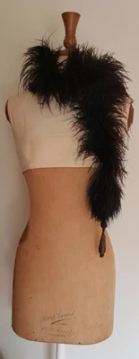 £42.99 • Buy Vintage Buste Girard Paris –R D Franks London Mannequin Inc. Ostrich Feather Boa