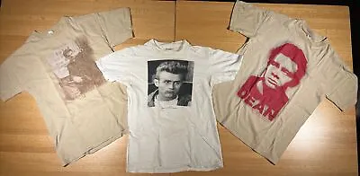 Lot 3 VTG James Dean T-Shirts Med Very Good #2 • $44.99
