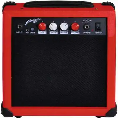 Red 20w Watt Guitar Amplifier Amp With EQs And Headphone Input Compact • £59.20