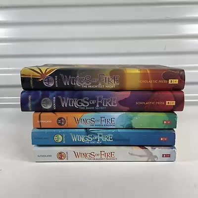 Mixed Lot Of 5 Wings Of Fire Books Set 1-5 Tui T. Sutherland HC/PB • $21.98