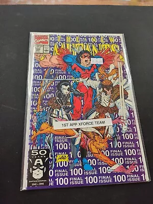 New Mutants 100  1st Appearance X-force 1st Printing 1991 Marvel • $20