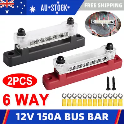 $24.09 • Buy 2x Power Distribution Terminal Block Screws Battery Bus Bar For Car/Boat/Marine*