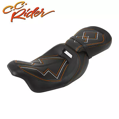 C.C. RIDER Low-Profile Driver Passenger Seat Fit For Harley Touring Glide 09-23 • $99