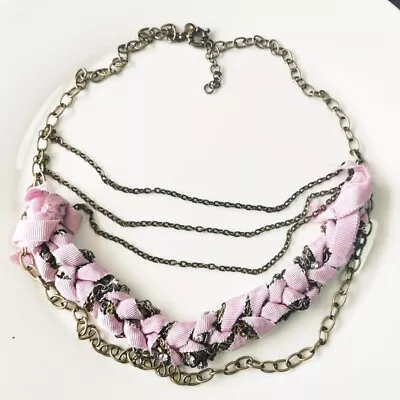 New 28  Jcrew Strands Collar Statement Necklace Gift Vintage Women Party Jewelry • $12.99