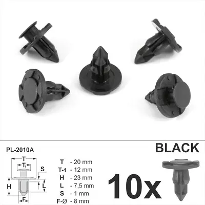 10PCS Fasteners Bonnet Grille Plastic Bumper Trim Rivet Clips Fit Nissan 08- • $14.29