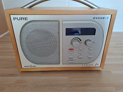 Pure Evoke-1 DAB Digital Portable Radio With Power Supply • £49.99