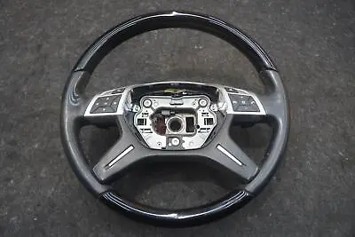 Driver Steering Wheel Black 1664604900 9E38 OEM Mercedes GL63 X166 2015 • $539.99
