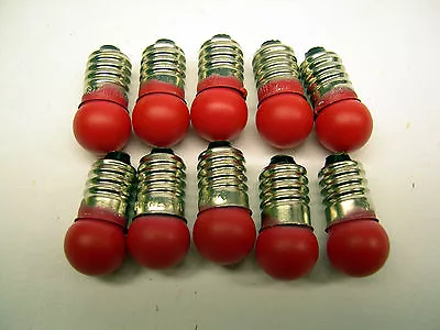 10 Red 18v Replacement Bulbs For American Flyer Accessories • $14.99