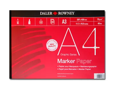 Daler Rowney Bleedproof Marker Pad - A2 • £21.90