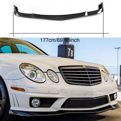 For 06-09 Mercedes Benz W211 E63 AMG DRY Carbon Fiber Front Bumper Lip Spoiler • $643.38