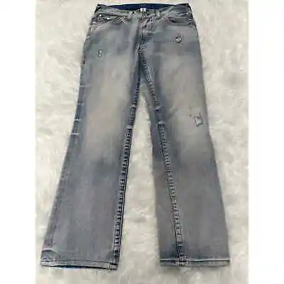 True Religion Men's Straight Flap Jeans Size 34 Denim  • $59.99