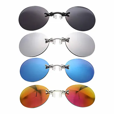 $10.98 • Buy Clip Nose Sunglasses Round Glasses Matrix Morpheus Vintage Sun UV400 HG