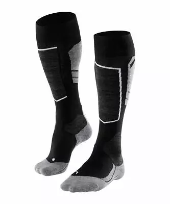 Falke Ski Socks SK4 Womens Padded Low Volume In Black • £30.40