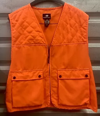 $14.95 • Buy Mossy Oak Quilted ￼￼￼Mens Blaze Orange Hunting Fishing Safety Vest Size 2XL/3XL