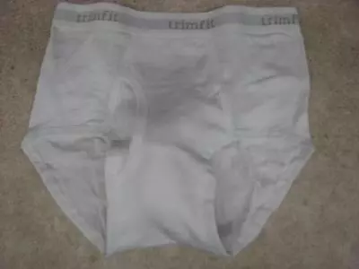 Vintage Underwear TRIMFIT White Fly Front Brief Boys XL Men's S-M.    LAST ONE • $29