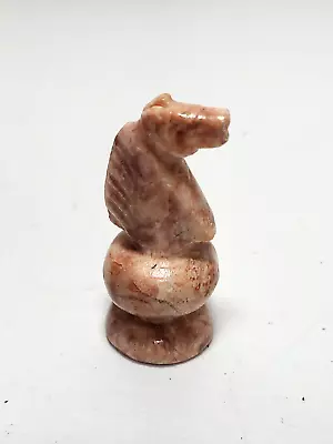 Chess Piece Marble Onyx Aztec 2 1/8  Knight Replacement Pink • $9.02