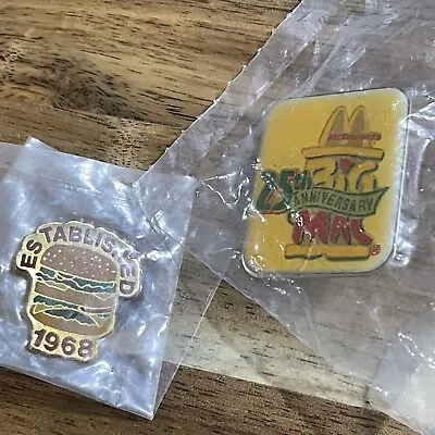 Rare McDonald’s Enamel Pin Employee Big Mac 1993 Lot • $11.90