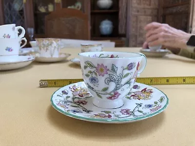 Minton “Haddon Hall “Tea Cup And Saucer. See Pics For Condition. • $7