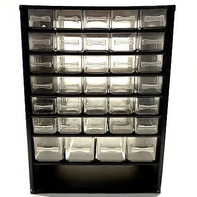 Flambeau 34 Drawer VTG Metal Storage Part Bin Cabinet Organizer 16.5x 12x6  BL • $34.55