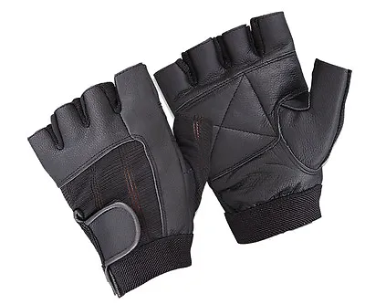 £3.49 • Buy Weight Lifting Padded Leather Gloves Body Building Bike Gym Sports Wheel Chair