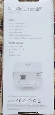 Ubiquiti NanoStation Loco M5 - Wireless Access Point - 5ghz • $80