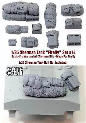 1/35 Scale Sherman Engine Deck Stowage Set #14 Firefly - Value Gear Resin • $15