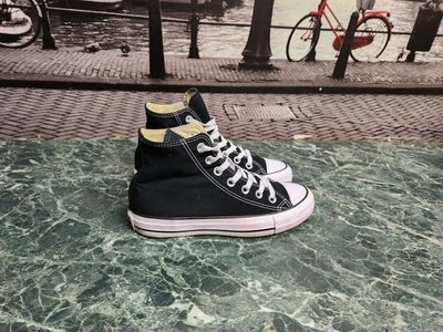 £24 • Buy Converse All Star Genuine High Top Black Trainers Size UK 4 EU 36.5 