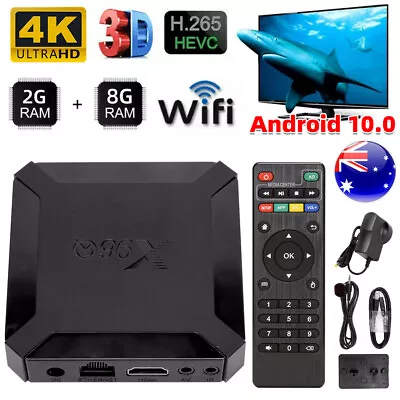 TV BOX X96Q ANDROID 10.0 2GB+16GB Allwinner Smart TV Quad-Core Media Player OZ • $46.95