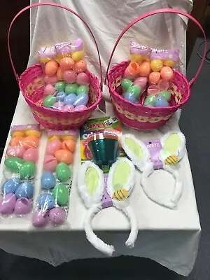 $11.99 • Buy Spritz EASTER Lot  Easter Eggs 36, Basket 2, Grass 4 PACKS, 2 EARS, 1 COLOR CUP 