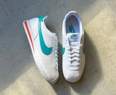 Nike Cortez Miami Dolphins White Dusty DM4044 103 Sneakers Shoes Men's Size NEW • $95.99