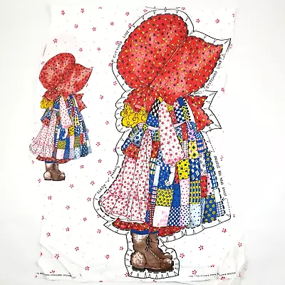 Vintage Holly Hobbie Cut And Sew Fabric Panel Doll With Red Sunbonnet • $17.99