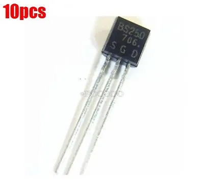 10Pcs BS250 P Channel Mosfet TO-92 Qp • $4.71